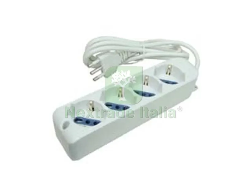 Multipresa 4 Posti con Schuko — Interruttori e prese — rif. FERX.FER117289 Multipresa 4 Posti con Schuko — Interruttori e prese — rif. FERX.FER117289