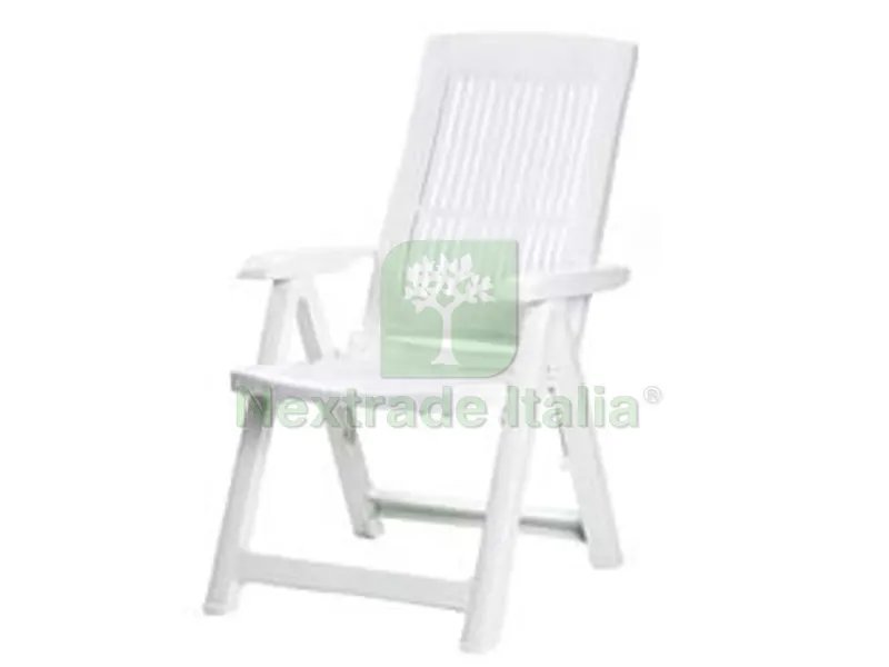 Poltrona da Giardino "tampa" Bianca - cm.60x61x109h. - peso kg.6 — Arredo giardino — rif. FERX.FER117432