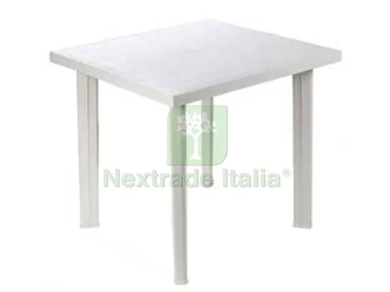 Tavolo da Giardino "fiocco" Bianco CM.80X75X72H. - cm.80x75x72h. - peso kg.6,2 — Arredo giardino — rif. FERX.FER117487