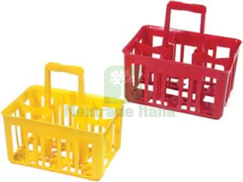 5PZ Cestello Portabottiglie da LT.1 6 Posti - cm.40x30x40h. — Casalinghi e organizzazione — rif. FERX.FER122320