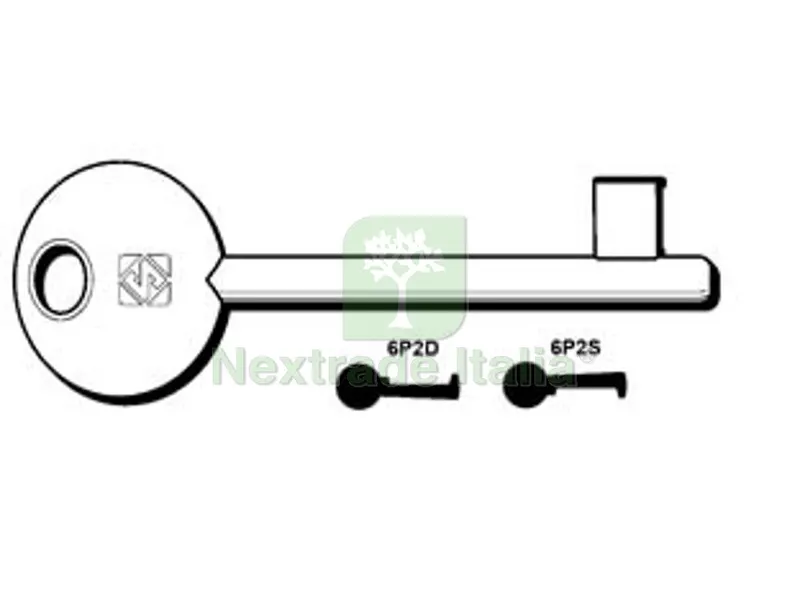 5PZ Chiavi Patent Passepartout AGB, MP, Perino, Osmet - 6P2D dx (ex 5011) — Serrature e cilindri — rif. FERX.FER122504