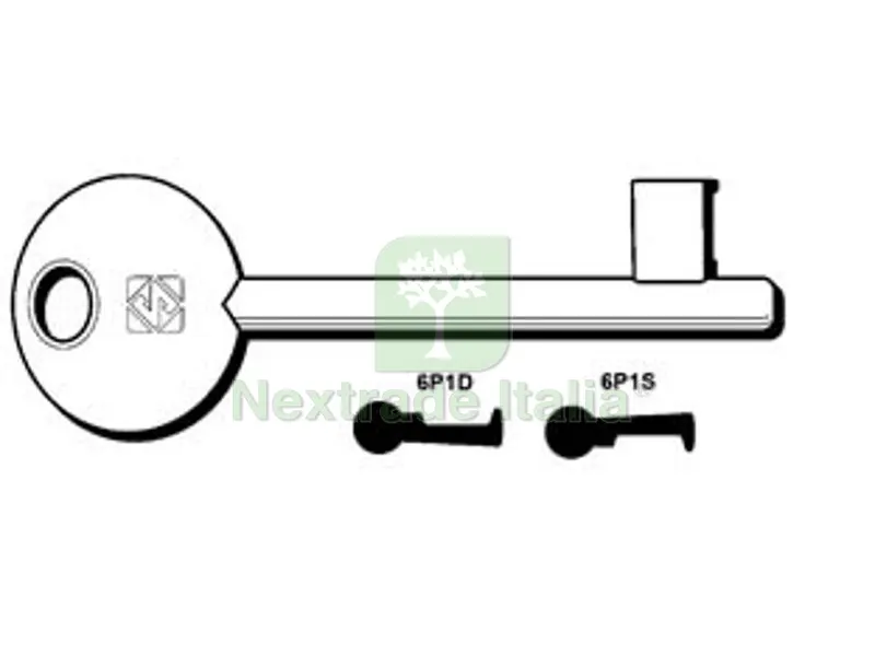 5PZ Chiavi Patent Passepartout Bonaiti, Etna, Mave, MP, Oasa, Perino - 6P1D dx (ex 5010) — Serrature e cilindri — rif. FERX.FER122627
