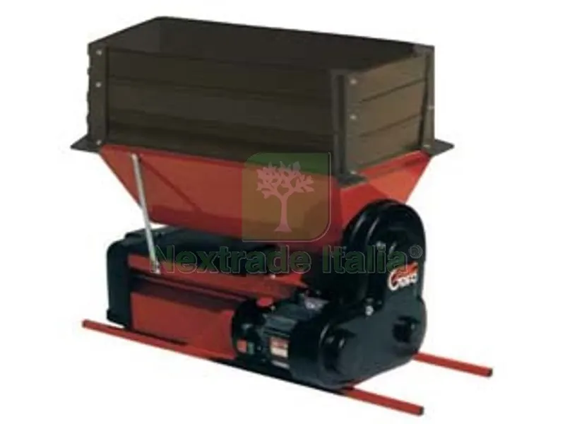 Pigiadiraspatrice Elettrica 1HP con Coclea DMC con Rialzo - cm.90x50 - peso Kg.54 — Misurazione e taglio manuale — rif. FERX.FER122931 Pigiadiraspatrice Elettrica 1HP con Coclea DMC con Rialzo - cm.90x50 - peso Kg.54 — Misurazione e taglio manuale — rif. FERX.FER122931