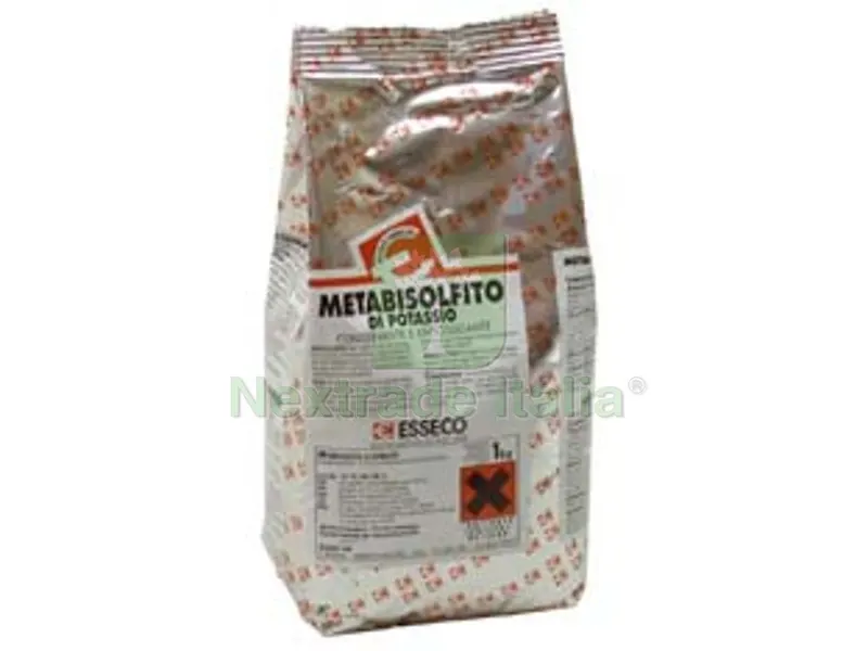 5KG METABISOLFITO DI POTASSIO KG.1 - Kg.1 — Borracce e bottiglie — rif. FERX.FER123716 5KG METABISOLFITO DI POTASSIO KG.1 - Kg.1 — Borracce e bottiglie — rif. FERX.FER123716