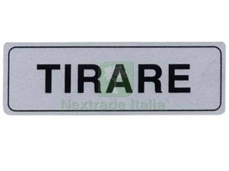 10PZ TARGHETTA ADESIVA "TIRARE" - cm.15x5h. — Protezione piante e sementi — rif. FERX.FER124010 10PZ TARGHETTA ADESIVA "TIRARE" - cm.15x5h. — Protezione piante e sementi — rif. FERX.FER124010
