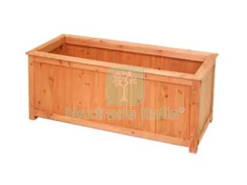 Fioriera in Legno Rettangolare - cm.100x40x40h. — Vasi e fioriere — rif. FERX.FER126052