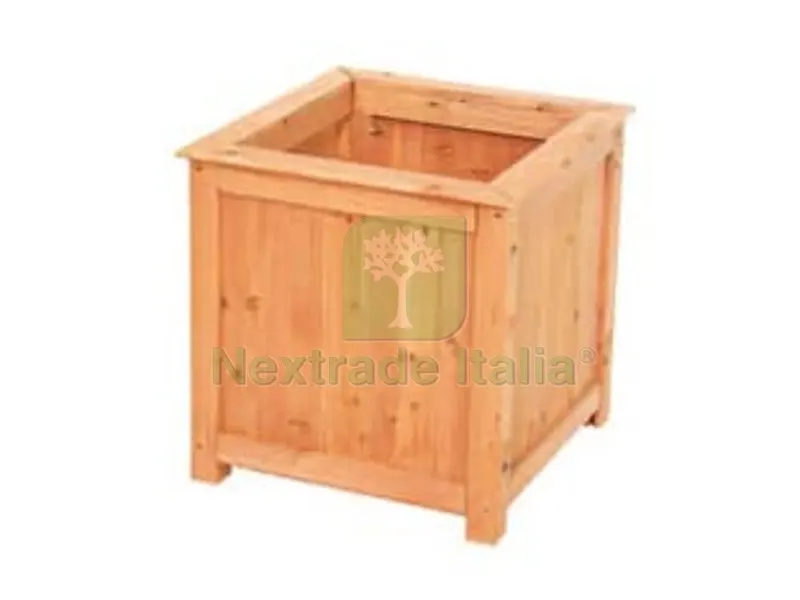FIORIERA IN LEGNO QUADRATA - cm.40x40x40h. — Vasi e fioriere — rif. FERX.FER126069 FIORIERA IN LEGNO QUADRATA - cm.40x40x40h. — Vasi e fioriere — rif. FERX.FER126069