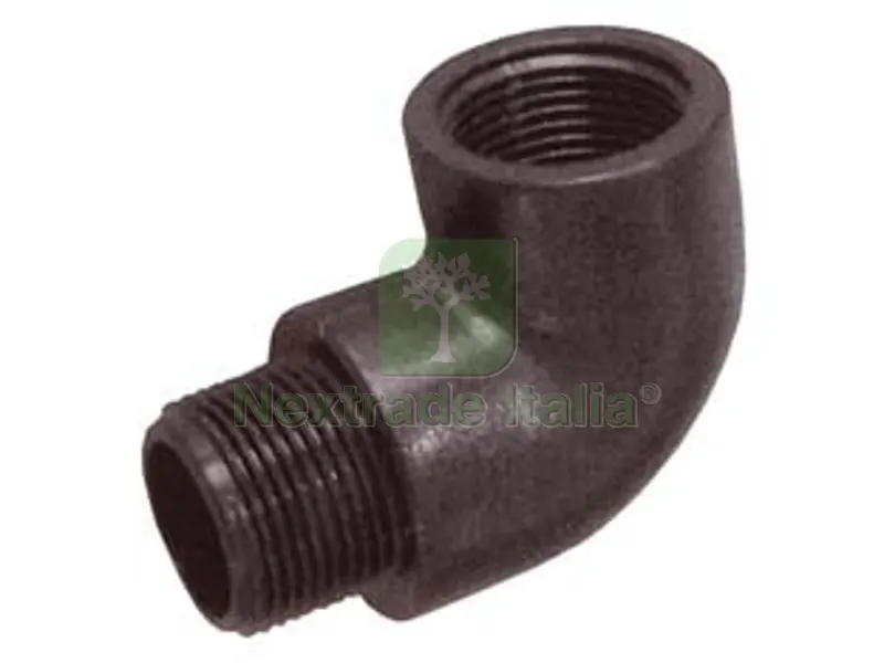 10PZ GOMITO 90? (PP) FILETTATO MASCHIO FEMMINA IN POLIPROPILENE - MF 1" — Tubi e raccordi — rif. FERX.FER126588