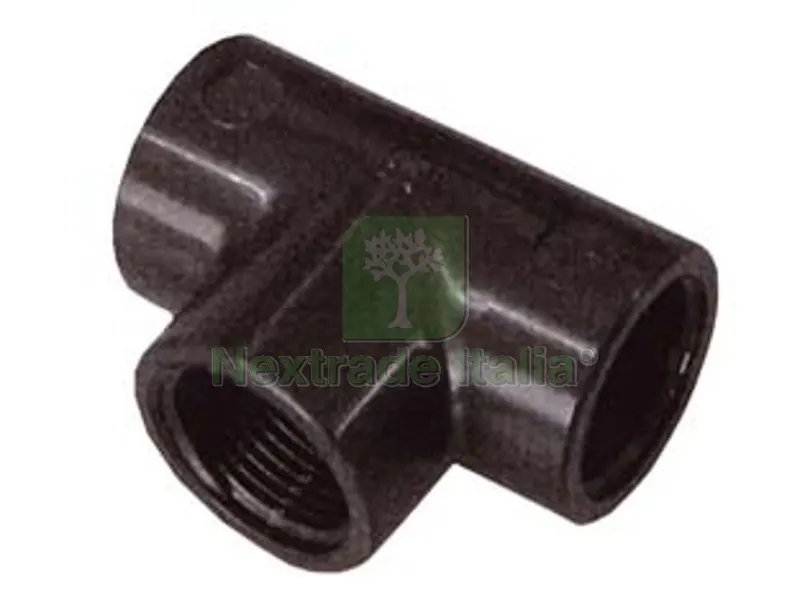 10PZ TEE 90? (PP) FILETTATO FEMMINA IN POLIPROPILENE - F 3/4" — Pile e batterie — rif. FERX.FER126601