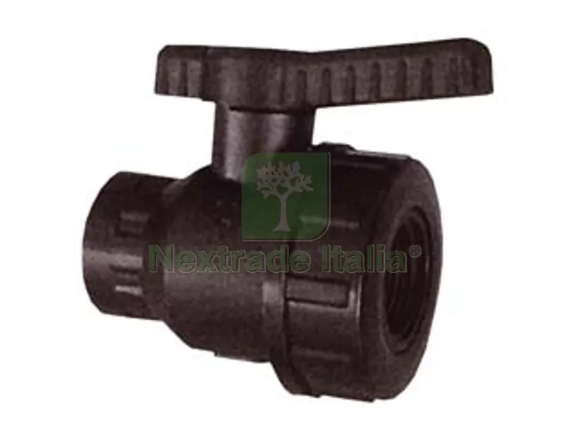 5PZ VALVOLA SFERA FILETTATA FEMMINA CON GHIERA IN POLIPROPILENE - FF 1/2" — Rubinetti e valvole — rif. FERX.FER126632 5PZ VALVOLA SFERA FILETTATA FEMMINA CON GHIERA IN POLIPROPILENE - FF 1/2" — Rubinetti e valvole — rif. FERX.FER126632