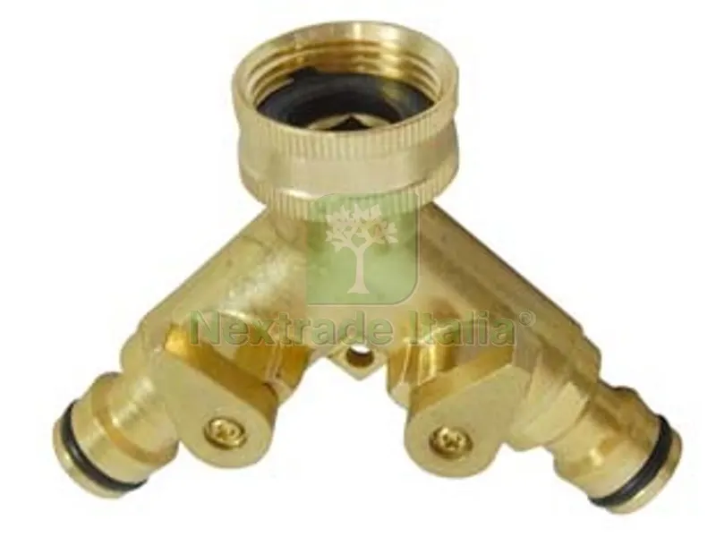 PRESA RUBINETTO DUE VIE IN OTTONE — Rubinetti e valvole — rif. FERX.FER126977 PRESA RUBINETTO DUE VIE IN OTTONE — Rubinetti e valvole — rif. FERX.FER126977