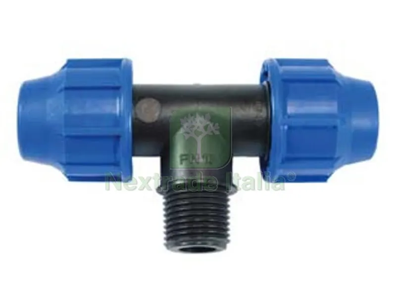 3PZ RACCORDO A COMPRESSIONE "TI" FILETTO MASCHIO PN16 - ? mm.40x40x M 1"1/4" — Tubi e raccordi — rif. FERX.FER129367