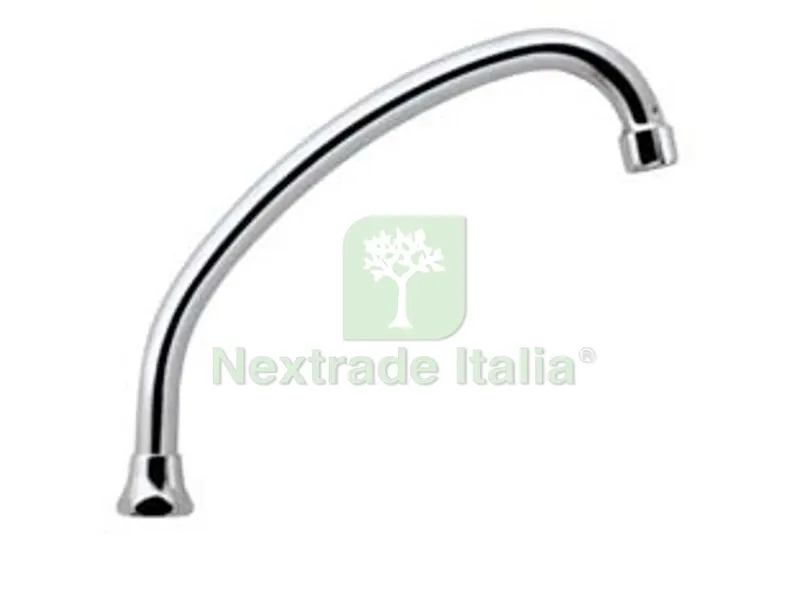Canna Lavello "jota" in Ottone Cromato - cm.20x ? mm.18 — Sanitari e ceramiche — rif. FERX.FER129503 Canna Lavello "jota" in Ottone Cromato - cm.20x ? mm.18 — Sanitari e ceramiche — rif. FERX.FER129503