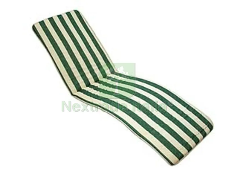 CUSCINO TENERIFE A RIGHE BLU PER LETTINO PIEGHEVOLE cm.58,5x189h. spessore cm.3 tessuto in cotone (adatto per cod.117456) righe bianco/verde — Tempo libero outdoor — rif. FERX.FER130325 CUSCINO TENERIFE A RIGHE BLU PER LETTINO PIEGHEVOLE cm.58,5x189h. spessore cm.3 tessuto in cotone (adatto per cod.117456) righe bianco/verde — Tempo libero outdoor — rif. FERX.FER130325