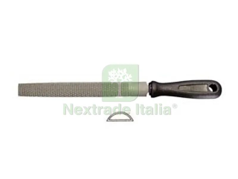 2PZ Raspe "cabinet" Mezze Tonde con Manico Plastica - 10" mm.250 taglio bastardo — Misurazione e taglio manuale — rif. FERX.FER131957