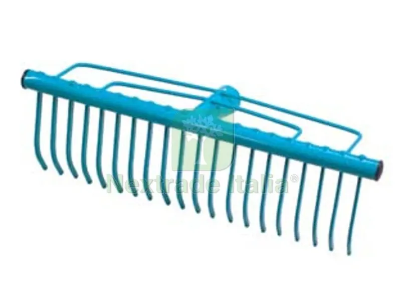 2PZ Rastrello per Fieno e Tappeti Erbosi in Acciaio - 20 denti — Attrezzi da giardino — rif. FERX.FER132893