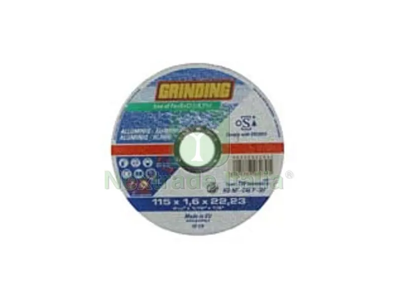 50PZ DISCHI DA TAGLIO SOTTILE CENTRO PIANO PER ALLUMINIO ? MM.115 - ? mm.115x1,6 foro 22,2 da taglio per alluminio — Punte, frese e dischi — rif. FERX.FER134057 50PZ DISCHI DA TAGLIO SOTTILE CENTRO PIANO PER ALLUMINIO ? MM.115 - ? mm.115x1,6 foro 22,2 da taglio per alluminio — Punte, frese e dischi — rif. FERX.FER134057