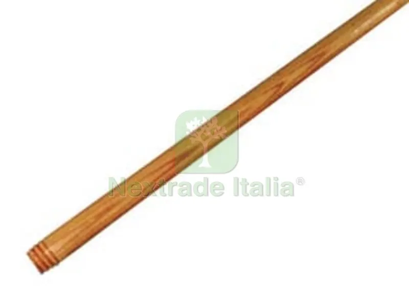 10PZ Manici in Legno Naturale per Scope - ? cm.2,2x130h. — Attrezzi da giardino — rif. FERX.FER134934