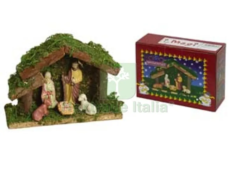 PRESEPE IN LEGNO PICCOLO — Decorazioni natalizie — rif. FERX.FER136150 PRESEPE IN LEGNO PICCOLO — Decorazioni natalizie — rif. FERX.FER136150
