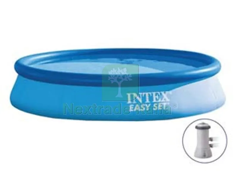 Piscina "easy SET" Rotonda Autoportante con Pompa Filtro CM.366X76H. - Capacit? LT.5621 - Peso KG.14,8 (28132) — Tempo libero outdoor — rif. FERX.FER136334