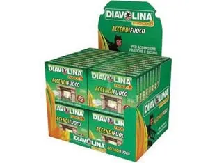 48PZ Espositore Diavolina Accendifuoco conf.48 da 40 cubi — Tempo libero outdoor — rif. FERX.FER136594