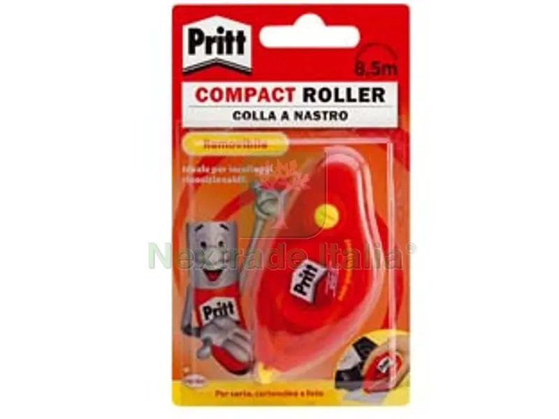 10BLISTER Colla Pritt Roller Compact Removibile - nastro mt.10x8,4mm — Adesivi e sigillanti — rif. FERX.FER137010 10BLISTER Colla Pritt Roller Compact Removibile - nastro mt.10x8,4mm — Adesivi e sigillanti — rif. FERX.FER137010