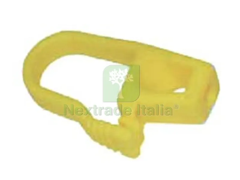 50PZ Gancio Sicurfix in PVC per Corda Elastica - mm.15x35x70h. — Tempo libero outdoor — rif. FERX.FER137690