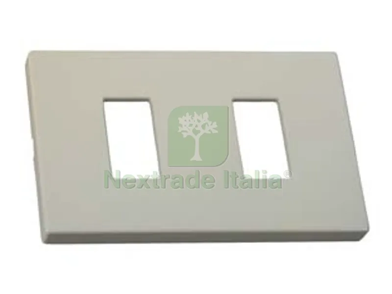 20PZ PLACCA 2 POSTI "VENUS" - mm.115x80h. - (1862.2F) — Interruttori e prese — rif. FERX.FER138413