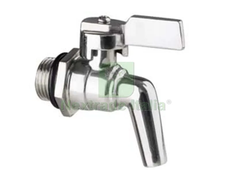 RUBINETTO A LEVA ACCIAIO INOX PER FUSTI E SERBATOI - M 3/4" — Rubinetti e valvole — rif. FERX.FER138659