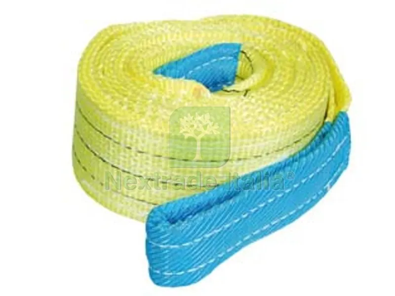 Cinghie di Sollevamento con Fascia a Doppio Strato MM.90 - mt.6 x mm.90h. - portata Kg.3000 colore giallo — Tempo libero outdoor — rif. FERX.FER143288
