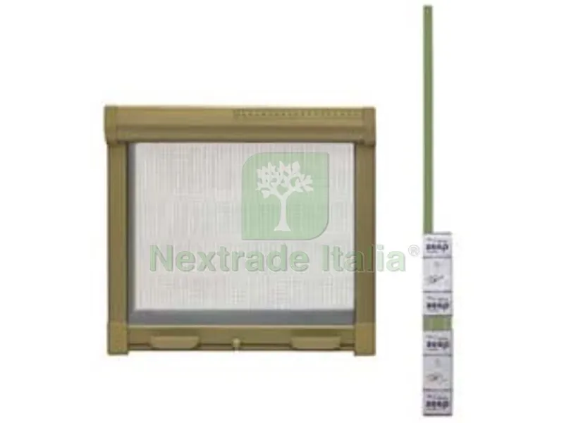 ZANZARIERA KIT A MOLLA FRIZIONATA COLORE BRONZO cm.140x170h. — Tende e zanzariere — rif. FERX.FER56144
