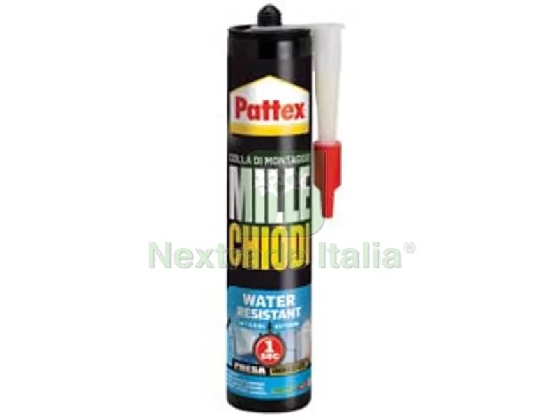 Pattex Millechiodi Water Resistant in Cartuccia per Esterni e Interni - gr.450 — Chiodi e graffe — rif. FERX.FER143394