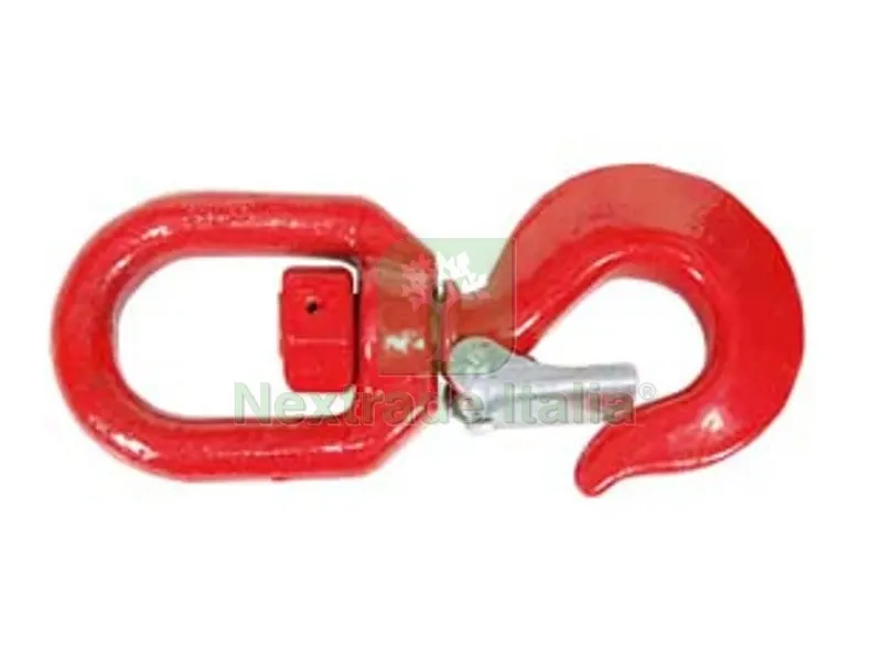 Ganci Sollevamento Girevoli con Fermo di Sicurezza Pesante - portata Kg.800 - apertura mm.18 — Accessori bagno — rif. FERX.FER143783