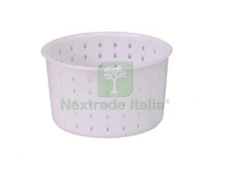 10PZ Forma per Formaggio Caciotta GR.700 - ? superiore cm.11,6 - ? inferiore cm.10,7x7h. — Casalinghi e organizzazione — rif. FERX.FER144766