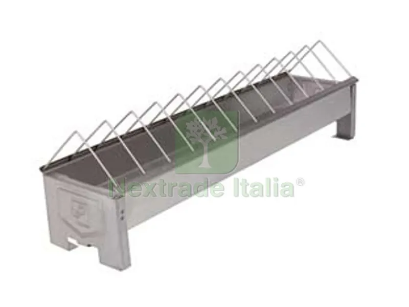 2PZ MANGIATOIA A BARRETTA PER POLLI CM.47 - cm.73x12x14h. — Mangimi e alimentazione — rif. FERX.FER144995