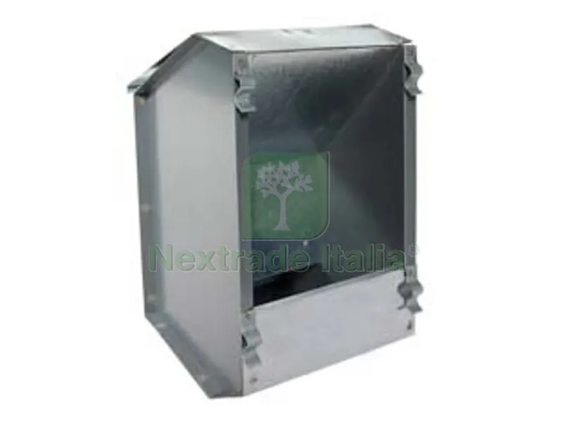 6PZ MANGIATOIA CON COPERCHIO PER CONIGLI - cm.14x13x25h. — Mangimi e alimentazione — rif. FERX.FER145152