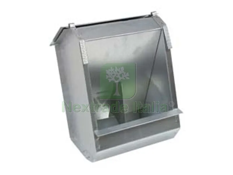 6PZ MANGIATOIA CON COPERCHIO PER CONIGLI - cm.19x13x25h. — Mangimi e alimentazione — rif. FERX.FER145169