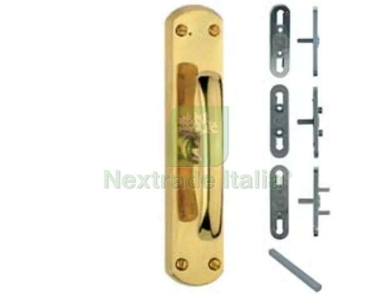 2PZ CREMONESE E MARTELLINA RIO IN OTTONE LUCIDO - movimento gratz con perni — Maniglie e pomelli — rif. FERX.FER351928 2PZ CREMONESE E MARTELLINA RIO IN OTTONE LUCIDO - movimento gratz con perni — Maniglie e pomelli — rif. FERX.FER351928