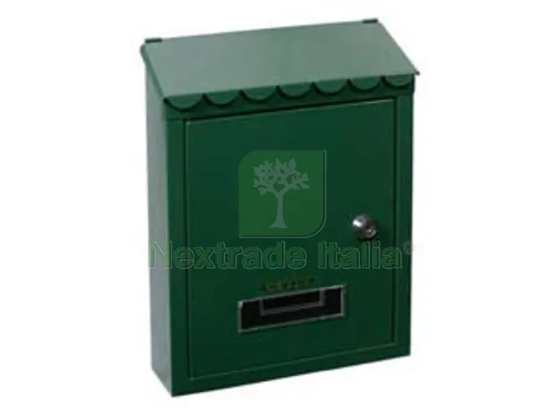 CASSETTA POSTALE MEDIA CON TETTO E CHIAVE A CILINDRO VERDE - cm.21x7x30h. - colore verde — Serrature e cilindri — rif. FERX.FER145749 CASSETTA POSTALE MEDIA CON TETTO E CHIAVE A CILINDRO VERDE - cm.21x7x30h. - colore verde — Serrature e cilindri — rif. FERX.FER145749