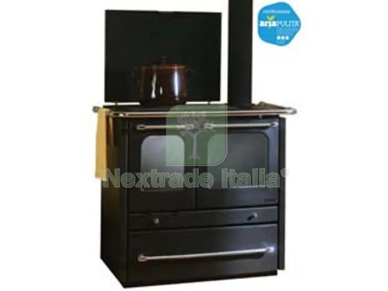 Cucina a Legna Termosovrana D.S.A. 13,5 KW Antracite - misure cm.96,4x64,0x88,9h. - peso Kg.166 — Sanitari e ceramiche — rif. FERX.FER145848