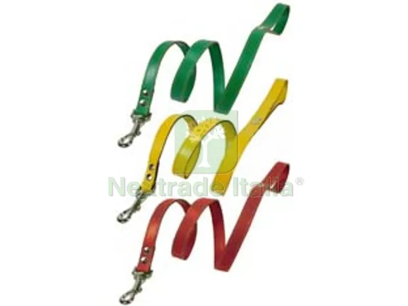 6PZ Guinzaglio per Cani Cuoio Cucito Colorato - cm.110x2 — Cani — rif. FERX.FER146302