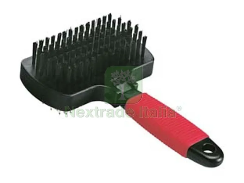 3PZ Cardatore con Spazzola GRO 5982 per Cani e Gatti Pelo Medio e Lungo - CM.17X10,5X5H. — Gatti — rif. FERX.FER146531