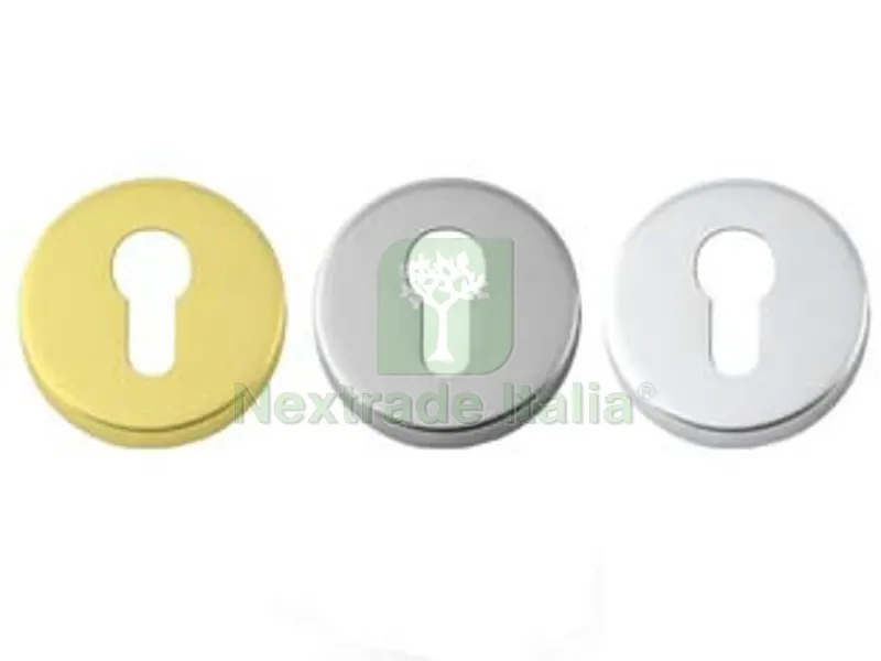 2PZ BOCCHETTA FORO YALE A PRESSIONE - ? mm.45 foro yale in ottone lucido — Serrature e cilindri — rif. FERX.FER147026 2PZ BOCCHETTA FORO YALE A PRESSIONE - ? mm.45 foro yale in ottone lucido — Serrature e cilindri — rif. FERX.FER147026