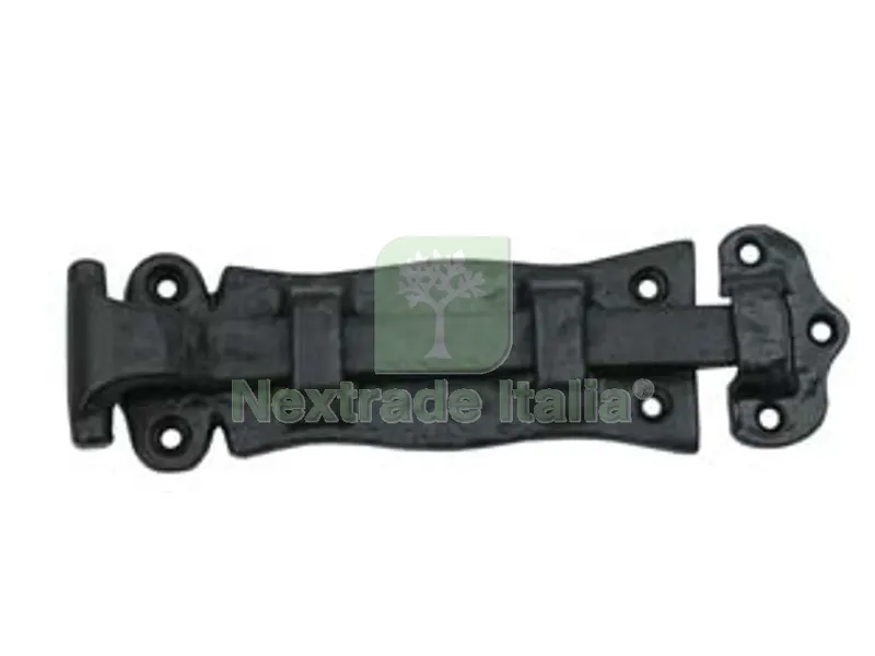 Catenaccio Trasversale Rustico Nero con Incontro - mm.150 — Lucchetti e catene — rif. FERX.FER147217