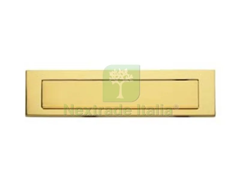 Copriferitoia in Ottone Lucido per Lettere "gravity" - cm.25,4x7,5h. — Arredo — rif. FERX.FER147408 Copriferitoia in Ottone Lucido per Lettere "gravity" - cm.25,4x7,5h. — Arredo — rif. FERX.FER147408