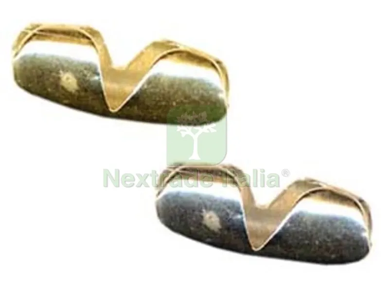 100PZ chiusure per catena a in ottone lucido — Lucchetti e catene — rif. FERX.FER148337 100PZ chiusure per catena a in ottone lucido — Lucchetti e catene — rif. FERX.FER148337