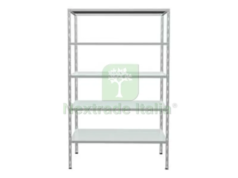scaffale in kit 5 piani a incastro zincato - 5 ripiani cm.100x40x186h. — Casalinghi e organizzazione — rif. FERX.FER149471 scaffale in kit 5 piani a incastro zincato - 5 ripiani cm.100x40x186h. — Casalinghi e organizzazione — rif. FERX.FER149471