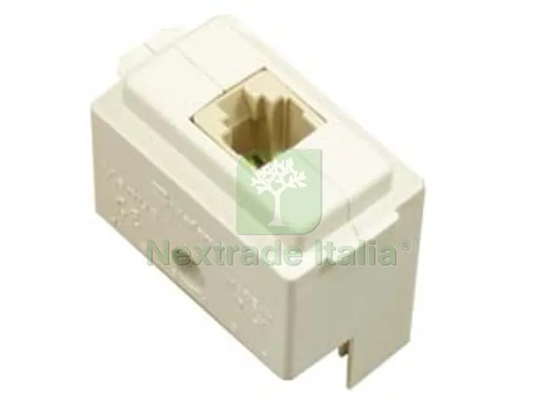 6PZ PRESA TELEFONO "VENUS" - RJ11 4 contatti (7108) — Interruttori e prese — rif. FERX.FER150309 6PZ PRESA TELEFONO "VENUS" - RJ11 4 contatti (7108) — Interruttori e prese — rif. FERX.FER150309