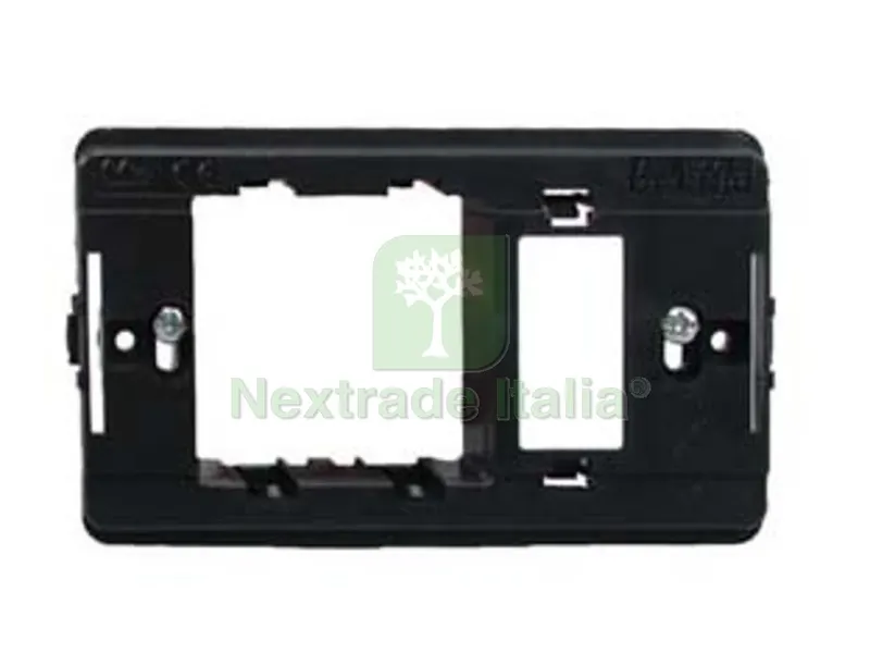 10PZ SUPPORTO PER PLACCHE PER PRESA SCHUKO + 1 POSTO - presa schuko + 1 posto — Interruttori e prese — rif. FERX.FER150354 10PZ SUPPORTO PER PLACCHE PER PRESA SCHUKO + 1 POSTO - presa schuko + 1 posto — Interruttori e prese — rif. FERX.FER150354
