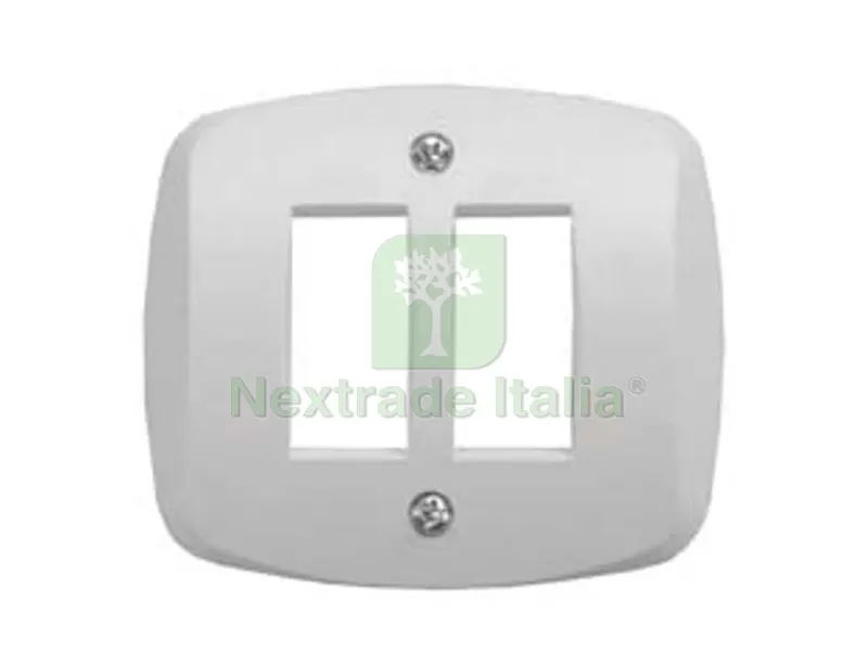 10PZ PLACCA AUTOPORTANTE 2 POSTI "VENUS" - mm.76x76 - (1822.2F) — Interruttori e prese — rif. FERX.FER153782 10PZ PLACCA AUTOPORTANTE 2 POSTI "VENUS" - mm.76x76 - (1822.2F) — Interruttori e prese — rif. FERX.FER153782
